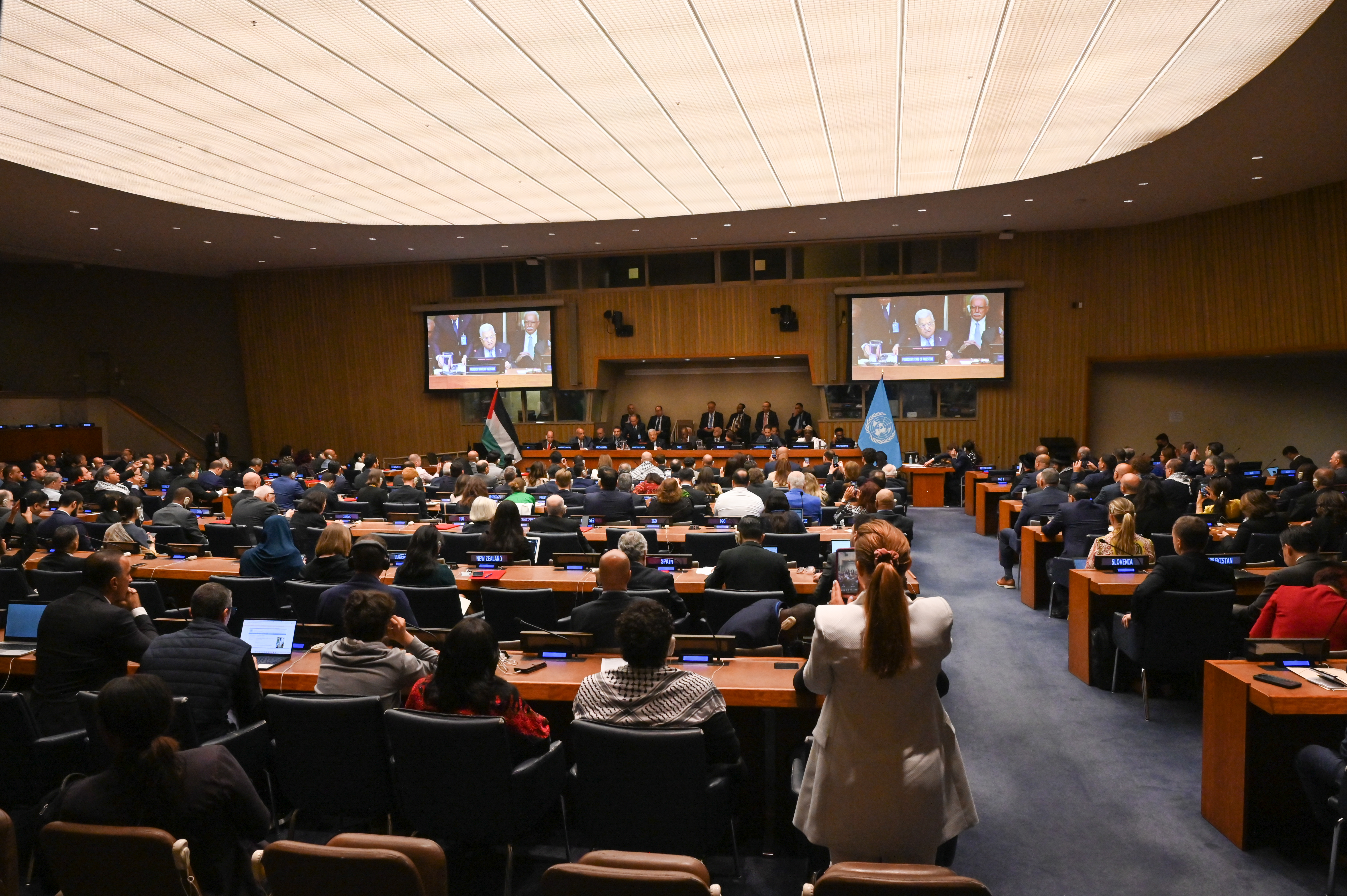 الرئيس خلال إلقاء كلمته في الأمم المتحدة.